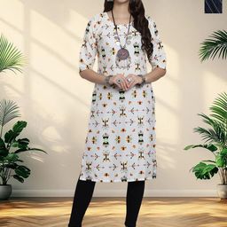 HERE&NOW Selection Of 2 Printed Straight Kurtas-image-56