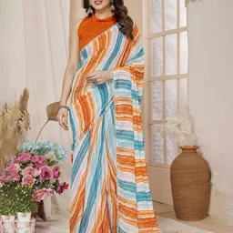 Mitera Leheriya Poly Georgette Ready to Wear Saree-picture-31