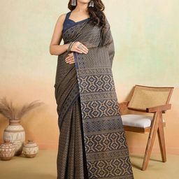 SHANVIKA Geometric Print Pure Cotton Saree-picture-5