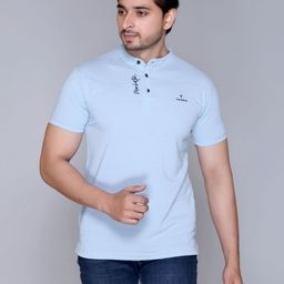 Yoorix Men Mandarin Collar T-shirt-image-117