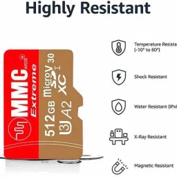 MMC MEMORY 528 ULTRAFAST 512 GB MicroSD Card UHS Class 3 100 MB/s Memory Card Compatible with Mobile, Tablet, Camera image 4
