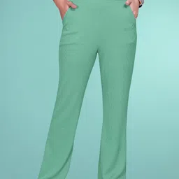 SAKARMAA Women Solid Loose Fit Trousers-picture-5