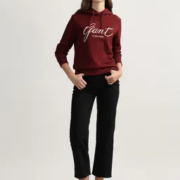 GANT Women Printed Hooded Sweatshirt-image-63