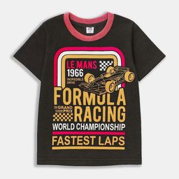 Here&Now X Game Begins Boys Typography Printed Rapid-Dry Pure Cotton T-shirt-picture-15