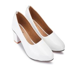 SKOLL Women Block Heel Pointed Toe Pumps-image-49