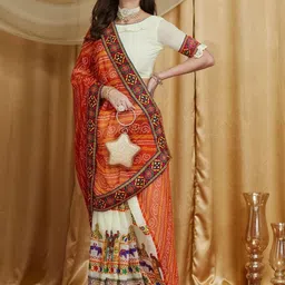 KAVINDI Designer Embroidery Georgette Saree with Unstitched Georgette Blouse-image-66