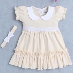 BUMZEE Embellished Peter Pan Collar A-Line Dress-57
