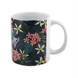 PENTADECO Black & Pink Printed Ceramic Glossy Mugs Set of Cups and Mugs image 2