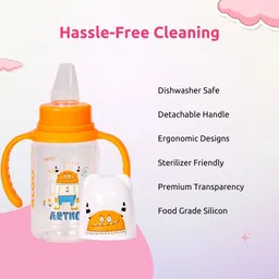 Adore Jr. Baby Silicon Soft Spout Sipper With Twin Handle- 125ml image 4