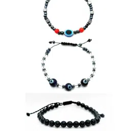 Dynamic Retail Global Set of 3 Men Wraparound Bracelet-4