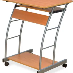 nilkamal Leo with 1 Shelves | Key Board Tray | Suitable for Home & Office | Engineered Wood Computer Desk image 4