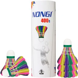 400s colored feather badminton shuttle for indoor and outdoor badminton sports Feather Shuttle - Multicolor-25