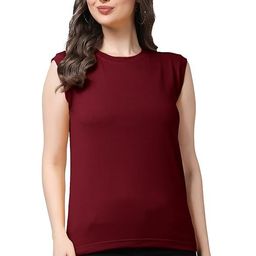 NOTWILD Women Pack Of 2 Solid Round Neck Cotton T-shirts-image-70