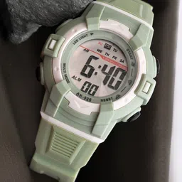 ON TIME OCTUS Unisex Kids Printed Dial & Textured Straps Digital Watch DIGITAL-035 GREEN-picture-23
