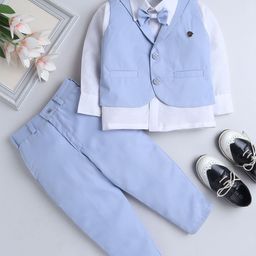 BAESD Boys Notched Lapel Single-Breasted 3-Piece Suit Set-picture-13