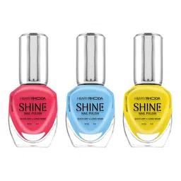 Hilary Rhoda Mirror Shine Set Of 3 Long Wear Nail Polish - 10ml Each-Pop Petals Set CO10-52