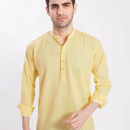 DIVISIVE Band Collar Straight Kurta-picture-39