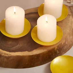 TIED RIBBONS Beige Set of 4 Candle Holder-image-63