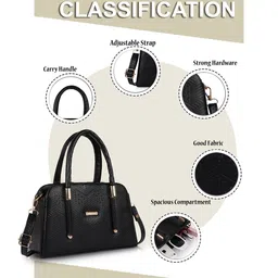 SPOTIC Structured Sling Bag with Quilted image 5
