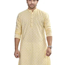 Authentics Men Checked Cotton Kurta-picture-26