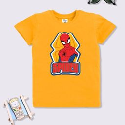 YK Disney Boys Spider-Man Printed Cotton T-shirt-image-73