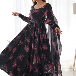 Jash Creation Women Floral Printed Anarkali Kurta-image-69