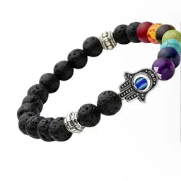 Divine souvenirs Unisex Artificial Beaded Elasticated Bracelet-30