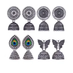 Sangria Alloy Silver-Plated Earrings-picture-46