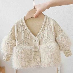 Little Surprise Box LLP Kids Furry Knitted Cardigan-picture-38