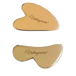 Vintageware Set Of 2 Skin Boosting Stainless Steel Gua Sha 98 g-46