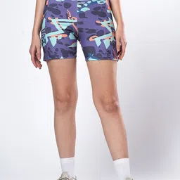 UMILDO Women Printed Skinny Fit Cycling Sports Shorts-image-18