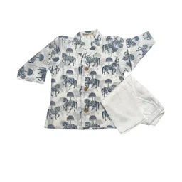 Tura Turi Boys Printed Pure Cotton Kurta Sets-picture-8