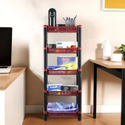 Aura Storage Rack Maroon Multi-Utility Organisers-27