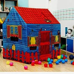 New Red Farm House Kids Play Tent House for Girls and Boys Toy Home-image-64