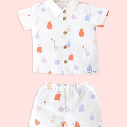 Honcho Baby Boys Printed Shirt with Shorts-picture-24
