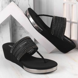 Metro Embellished Platform Pumps-37