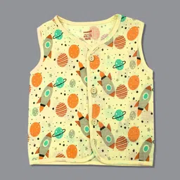 Born Babies Infants Printed Organic Cotton Sleeveless Button Jabla NJBR250648-image-82