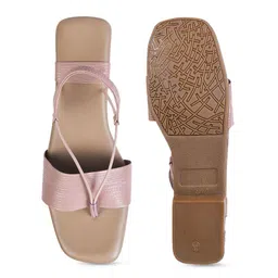 TRYME Women Ethnic Open Toe Flats with Bows image 2