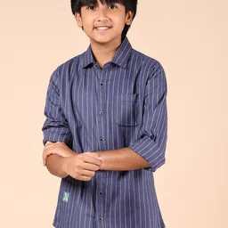 V-Mart Boys Opaque Striped Cotton Casual Shirt-image-96