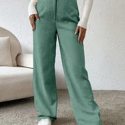 RAJOVATI Women Loose Fit Wide Leg Trousers-picture-33