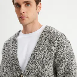 Koton Men V-Neck Cardigan-image-40