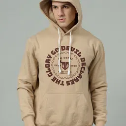 GO DEVIL Men Brand Logo Printed Hooded Winter Sweatshirt-image-24