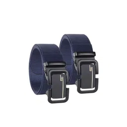 SHOPGLOBAL Pack Of 2 Textured Synthetic Leather Belt-picture-12
