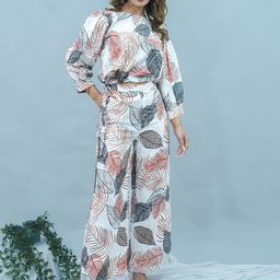 GO BOUJEE Printed Top & Palazzos Co-Ords Set-52