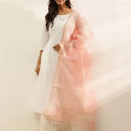 Fabindia Ethnic Motifs Printed Dupatta-image-55
