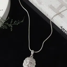 AKSHAT SAPPHIRE 92.5 Sterling Silver God Narsimha Contemporary Shaped Pendants-42