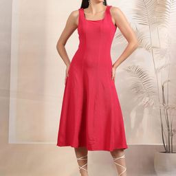 aayu A-Line Midi Dress-image-22