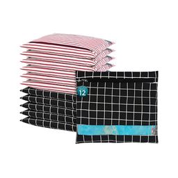 Aura Black Set of 6 Regular Multi-Utility Organisers-5
