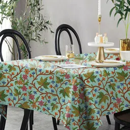 Aura Unisex Floral 6-Seater Table Cover-image-91
