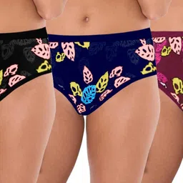 FiveFlag Mid-Rise Cotton Blend Briefs-image-58